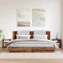 Mesitas de noche 2 uds madera ingeniería envejecida 40x30x40 cm de , Mesitas de noche - Ref: Foro24-855763, Precio: 42,07 €, ...