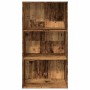 Estantería madera de ingeniería color envejecido 60x30x114 cm de , Librerías y estanterías - Ref: Foro24-857906, Precio: 60,5...