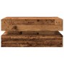 Mesa de centro con luces LED madera envejecida 90x50x40 cm de , Mesas de centro - Ref: Foro24-857718, Precio: 108,10 €, Descu...