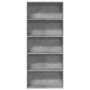 Estantería madera ingeniería gris hormigón 80x30x189cm de , Librerías y estanterías - Ref: Foro24-3314672, Precio: 85,89 €, D...