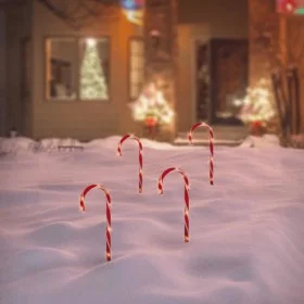 Ambiance Set de bastones de caramelo de Navidad con luces 4 pzas de , Luces de Navidad - Ref: Foro24-447607, Precio: 13,90 €,...