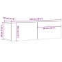 Mueble de TV de pared madera ingeniería envejecida 100x30x30 cm de , Muebles TV - Ref: Foro24-856018, Precio: 55,03 €, Descue...