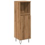 Armario de baño madera de ingeniería roble artisan 30x30x100 cm de , Muebles de baño - Ref: Foro24-857209, Precio: 59,75 €, D...
