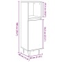 Armario de baño madera de ingeniería roble artisan 30x30x100 cm de , Muebles de baño - Ref: Foro24-857209, Precio: 59,75 €, D...