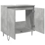 Armario de baño madera de ingeniería gris hormigón 58x33x60 cm de , Muebles de baño - Ref: Foro24-857216, Precio: 52,83 €, De...