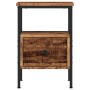 Mesitas de noche 2 uds madera ingeniería envejecida 34x36x50 cm de , Mesitas de noche - Ref: Foro24-857263, Precio: 77,69 €, ...