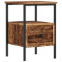 Mesitas de noche 2 uds madera ingeniería envejecida 34x36x50 cm de , Mesitas de noche - Ref: Foro24-857263, Precio: 77,69 €, ...