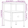 Mesitas de noche 2 uds madera ingeniería envejecida 34x36x50 cm de , Mesitas de noche - Ref: Foro24-857263, Precio: 77,69 €, ...
