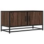 Mueble TV metal y madera ingeniería marrón roble 80x34,5x40 cm de , Muebles TV - Ref: Foro24-848828, Precio: 52,89 €, Descuen...