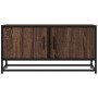 Mueble TV metal y madera ingeniería marrón roble 80x34,5x40 cm de , Muebles TV - Ref: Foro24-848828, Precio: 52,89 €, Descuen...