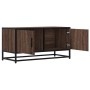 Mueble TV metal y madera ingeniería marrón roble 80x34,5x40 cm de , Muebles TV - Ref: Foro24-848828, Precio: 52,89 €, Descuen...