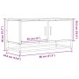 Mueble TV metal y madera ingeniería marrón roble 80x34,5x40 cm de , Muebles TV - Ref: Foro24-848828, Precio: 52,89 €, Descuen...