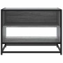 Mueble TV madera ingeniería y metal roble ahumado 61x40x46 cm de , Muebles TV - Ref: Foro24-848882, Precio: 44,95 €, Descuent...
