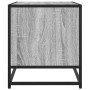 Mueble TV madera ingeniería y metal roble ahumado 61x40x46 cm de , Muebles TV - Ref: Foro24-848882, Precio: 44,95 €, Descuent...
