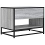Mueble TV madera ingeniería y metal roble ahumado 61x40x46 cm de , Muebles TV - Ref: Foro24-848882, Precio: 44,95 €, Descuent...