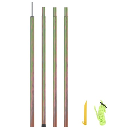 Poste de toldo de vela de acero galvanizado 250 cm de vidaXL, Mástiles y estacas para tiendas de campaña - Ref: Foro24-315222...
