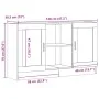Aparador de madera de ingeniería roble artisan 120x30,5x70 cm de , Aparadores - Ref: Foro24-856163, Precio: 109,19 €, Descuen...