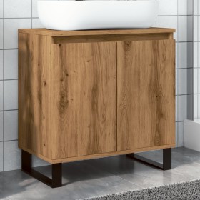 Armario de baño madera de ingeniería roble artisan 58x33x60 cm de , Muebles de baño - Ref: Foro24-857221, Precio: 69,90 €, De...