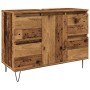 Mueble de baño madera de ingeniería envejecida 80x33x60 cm de , Muebles de baño - Ref: Foro24-857235, Precio: 121,63 €, Descu...