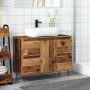 Mueble de baño madera de ingeniería envejecida 80x33x60 cm de , Muebles de baño - Ref: Foro24-857235, Precio: 121,63 €, Descu...