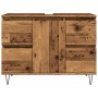 Mueble de baño madera de ingeniería envejecida 80x33x60 cm de , Muebles de baño - Ref: Foro24-857235, Precio: 121,63 €, Descu...
