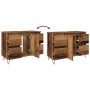 Mueble de baño madera de ingeniería envejecida 80x33x60 cm de , Muebles de baño - Ref: Foro24-857235, Precio: 121,63 €, Descu...