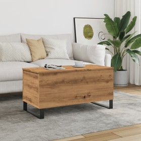 Mesa de centro madera de ingeniería roble artisan 90x44,5x45 cm de , Mesas de centro - Ref: Foro24-857443, Precio: 94,63 €, D...