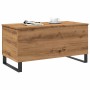 Mesa de centro madera de ingeniería roble artisan 90x44,5x45 cm de , Mesas de centro - Ref: Foro24-857443, Precio: 94,63 €, D...