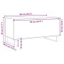 Mesa de centro madera de ingeniería roble artisan 90x44,5x45 cm de , Mesas de centro - Ref: Foro24-857443, Precio: 94,63 €, D...