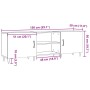 Mueble de TV madera de ingeniería envejecida 150x30x50 cm de , Muebles TV - Ref: Foro24-857326, Precio: 97,63 €, Descuento: %
