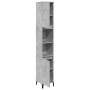 Armario de baño madera contrachapada gris hormigón 30x30x190 cm de , Tocadores de baño - Ref: Foro24-857104, Precio: 69,99 €,...