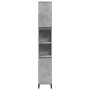 Armario de baño madera contrachapada gris hormigón 30x30x190 cm de , Tocadores de baño - Ref: Foro24-857104, Precio: 69,99 €,...