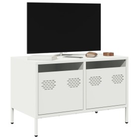 Mueble para TV acero laminado en frío blanco 68x39x43,5 cm de , Muebles TV - Ref: Foro24-851237, Precio: 69,53 €, Descuento: %