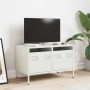 Mueble para TV acero laminado en frío blanco 68x39x43,5 cm de , Muebles TV - Ref: Foro24-851237, Precio: 69,53 €, Descuento: %