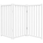 Puerta de perros plegable 3 paneles madera abeto blanco 150 cm de , Casetas y cercados para perros - Ref: Foro24-352278, Prec...