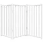 Puerta de perros plegable 3 paneles madera abeto blanco 150 cm de , Casetas y cercados para perros - Ref: Foro24-352278, Prec...