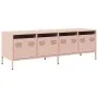 Mueble para TV acero laminado en frío rosa 135x39x43,5 cm de , Muebles TV - Ref: Foro24-851305, Precio: 114,42 €, Descuento: %