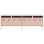 Mueble para TV acero laminado en frío rosa 135x39x43,5 cm de , Muebles TV - Ref: Foro24-851305, Precio: 114,42 €, Descuento: %