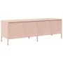 Mueble para TV acero laminado en frío rosa 135x39x43,5 cm de , Muebles TV - Ref: Foro24-851305, Precio: 114,42 €, Descuento: %