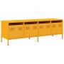Mueble para TV acero laminado en frío amarillo 135x39x43,5 cm de , Muebles TV - Ref: Foro24-851307, Precio: 115,60 €, Descuen...