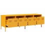 Mueble para TV acero laminado en frío amarillo 135x39x43,5 cm de , Muebles TV - Ref: Foro24-851307, Precio: 115,60 €, Descuen...
