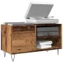 Mueble para discos madera ingeniería envejecida 84,5x38x48 cm de , Armarios y almacenamiento - Ref: Foro24-857242, Precio: 72...