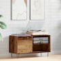 Mueble para discos madera ingeniería envejecida 84,5x38x48 cm de , Armarios y almacenamiento - Ref: Foro24-857242, Precio: 73...