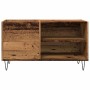 Mueble para discos madera ingeniería envejecida 84,5x38x48 cm de , Armarios y almacenamiento - Ref: Foro24-857242, Precio: 73...