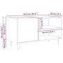 Mueble para discos madera ingeniería envejecida 84,5x38x48 cm de , Armarios y almacenamiento - Ref: Foro24-857242, Precio: 72...