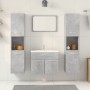 Juego muebles de baño 4 pzas madera contrachapada gris hormigón de , Muebles de baño - Ref: Foro24-3324886, Precio: 269,58 €,...