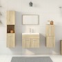 Juego de muebles de baño 5 pzas madera ingeniería roble Sonoma de , Muebles de baño - Ref: Foro24-3325002, Precio: 249,27 €, ...