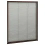 Mosquitera plisada para ventanas aluminio marrón 80x100 cm de vidaXL, Mosquiteras para ventanas - Ref: Foro24-148654, Precio:...