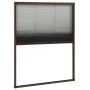 Mosquitera plisada para ventanas aluminio marrón 80x100 cm de vidaXL, Mosquiteras para ventanas - Ref: Foro24-148654, Precio:...