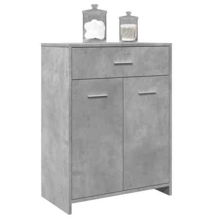 Armario de baño madera contrachapada gris hormigón 60x33x80 cm de , Muebles de baño - Ref: Foro24-856286, Precio: 64,49 €, De...